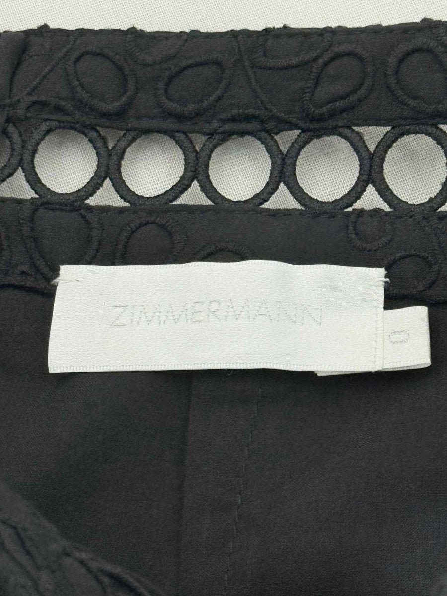 Pre - loved ZIMMERMANN Black Wave Size Small Outfit Set at Reems Closet