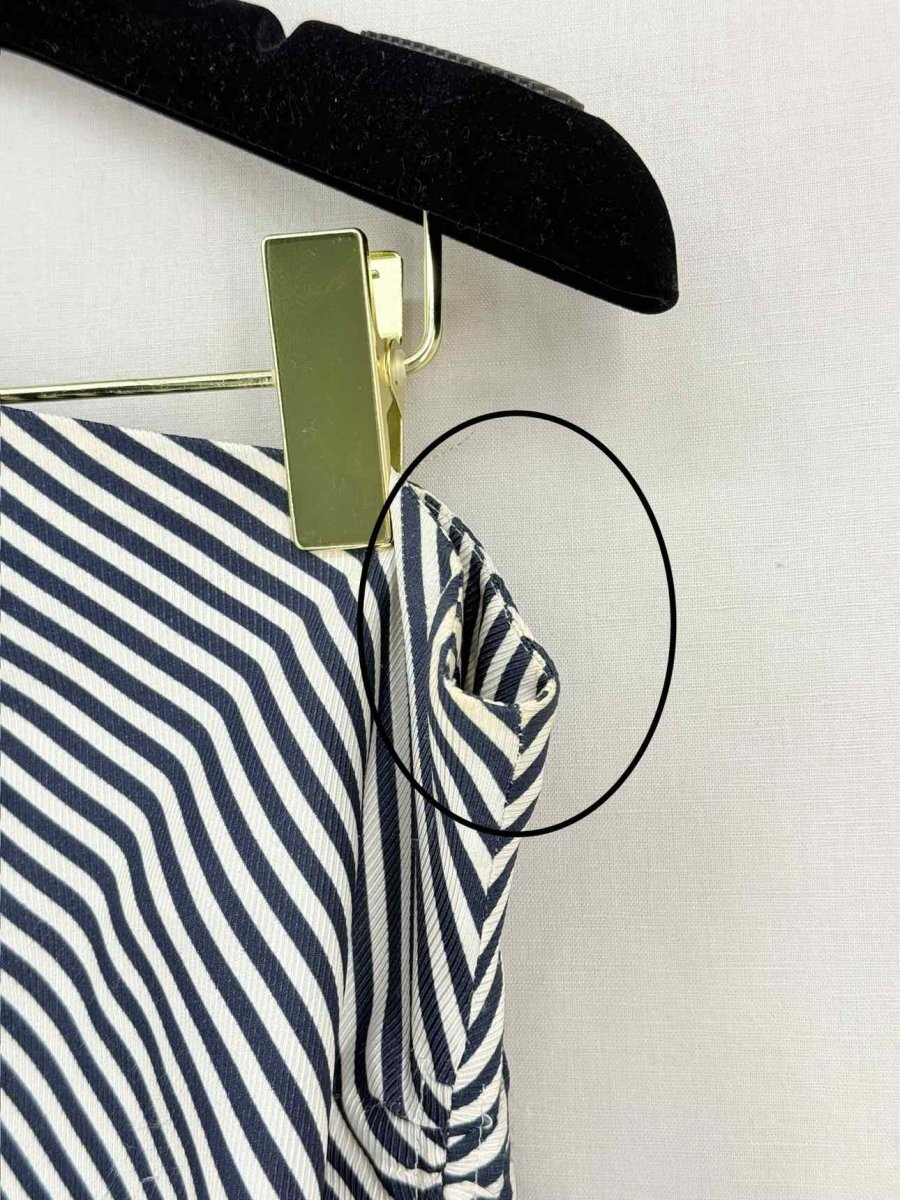 Pre - loved ZIMMERMANN Black & White Striped Size US 6 Short Dress at Reems Closet