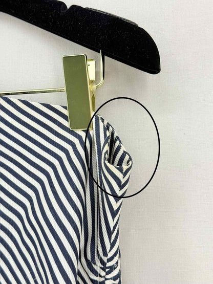 Pre - loved ZIMMERMANN Black & White Striped Size US 6 Short Dress at Reems Closet