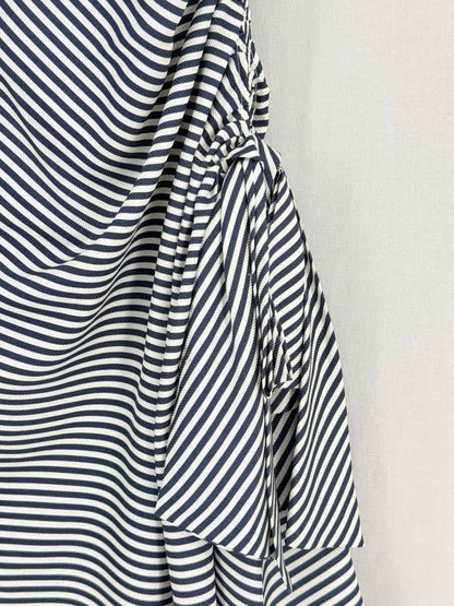 Pre - loved ZIMMERMANN Black & White Striped Size US 6 Short Dress at Reems Closet