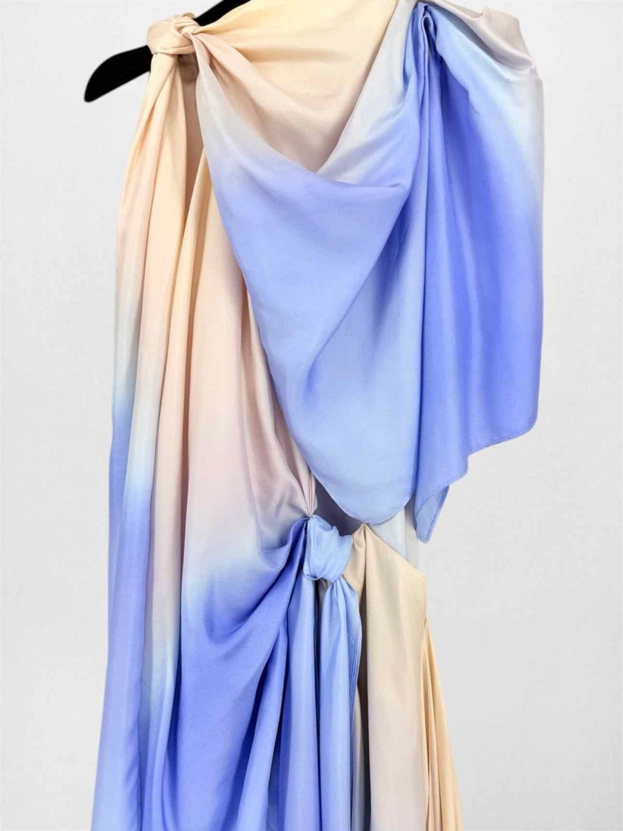 Pre-loved ZIMMERMANN Blue & Peach Size Large Short Dress at Reems Closet