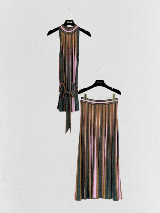 Pre - loved ZIMMERMANN Brown Multicolor Size Medium Outfit Set at Reems Closet