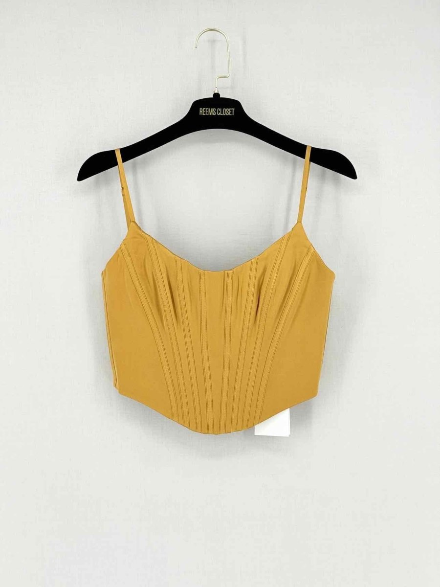 Pre - loved ZIMMERMANN Corset Mustard Size US 2 Outfit Set at Reems Closet