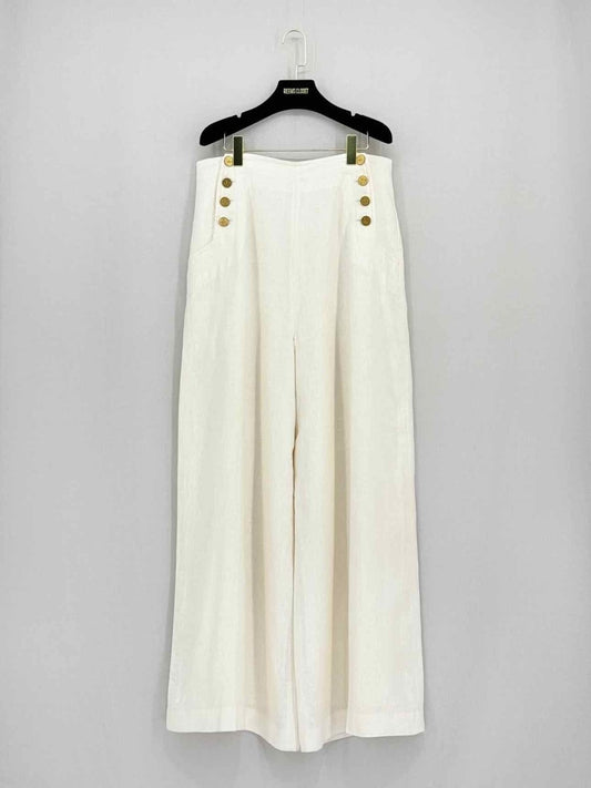 Pre - loved ZIMMERMANN Cream Size US 10 Pants at Reems Closet