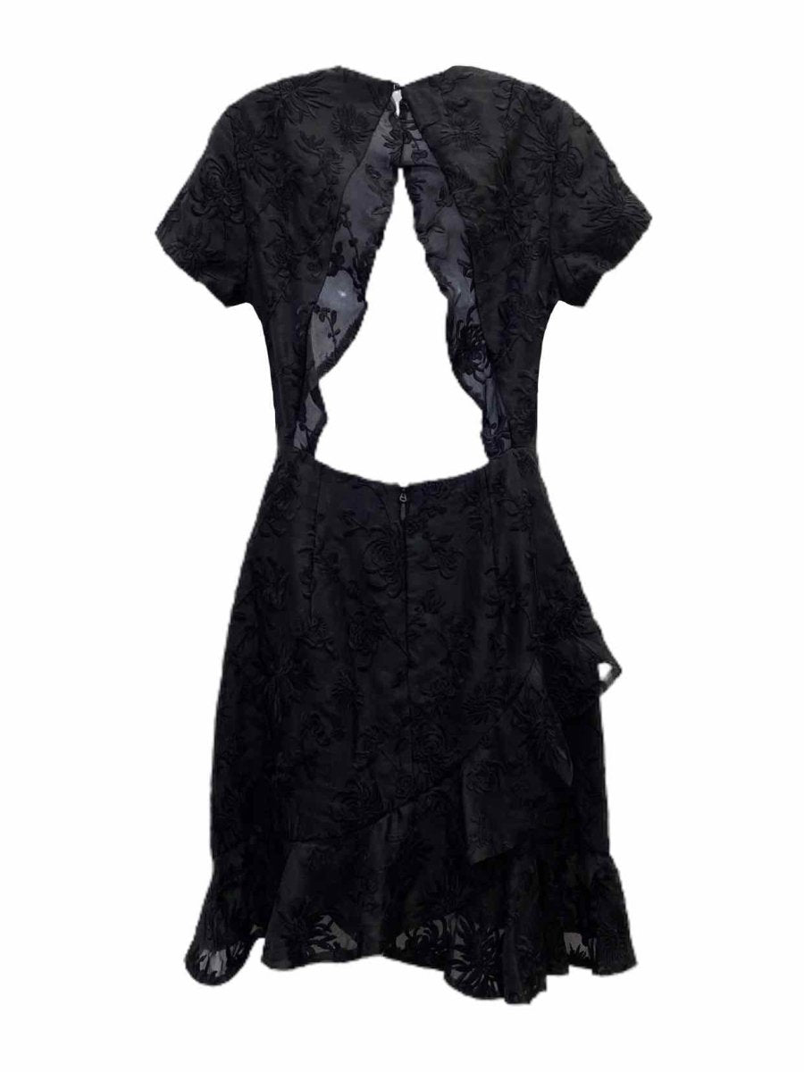 Pre - loved ZIMMERMANN Maple Sun Black Knee Length Dress US6 at Reems Closet