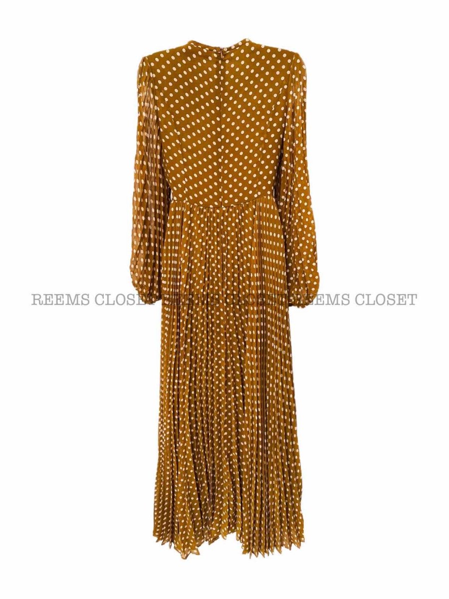 Pre-loved ZIMMERMANN Mustard Polka Dot Maxi Dress from Reems Closet