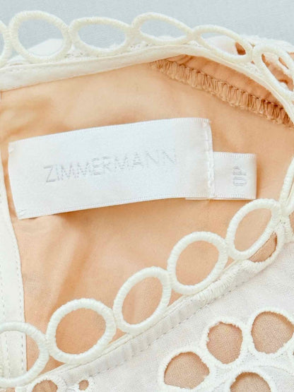 Pre - loved ZIMMERMANN Off - white Wave Size XSmall Outfit Set at Reems Closet