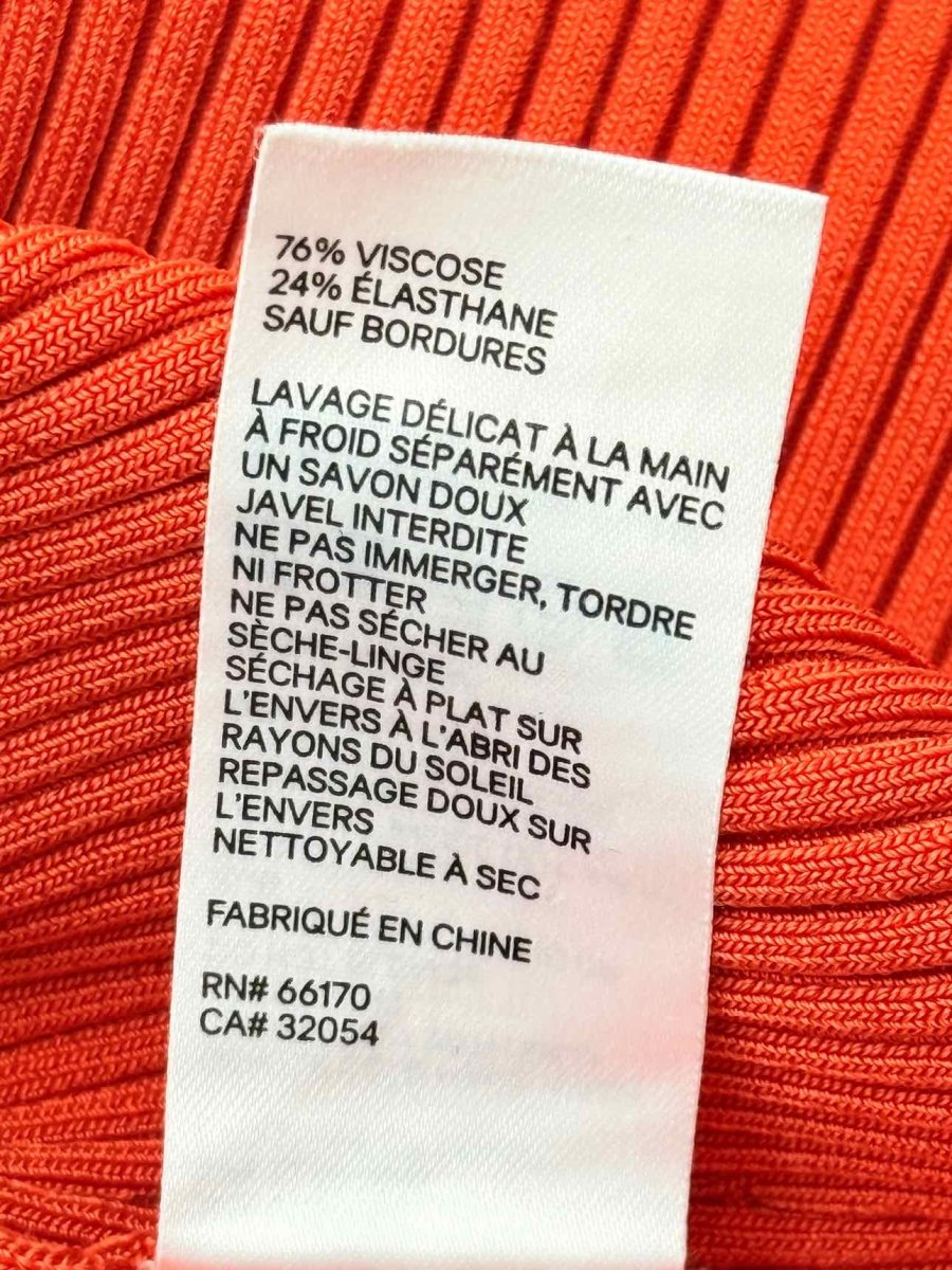 Pre-loved ZIMMERMANN Orange Ribbed Size Medium Tank Top at Reems Closet