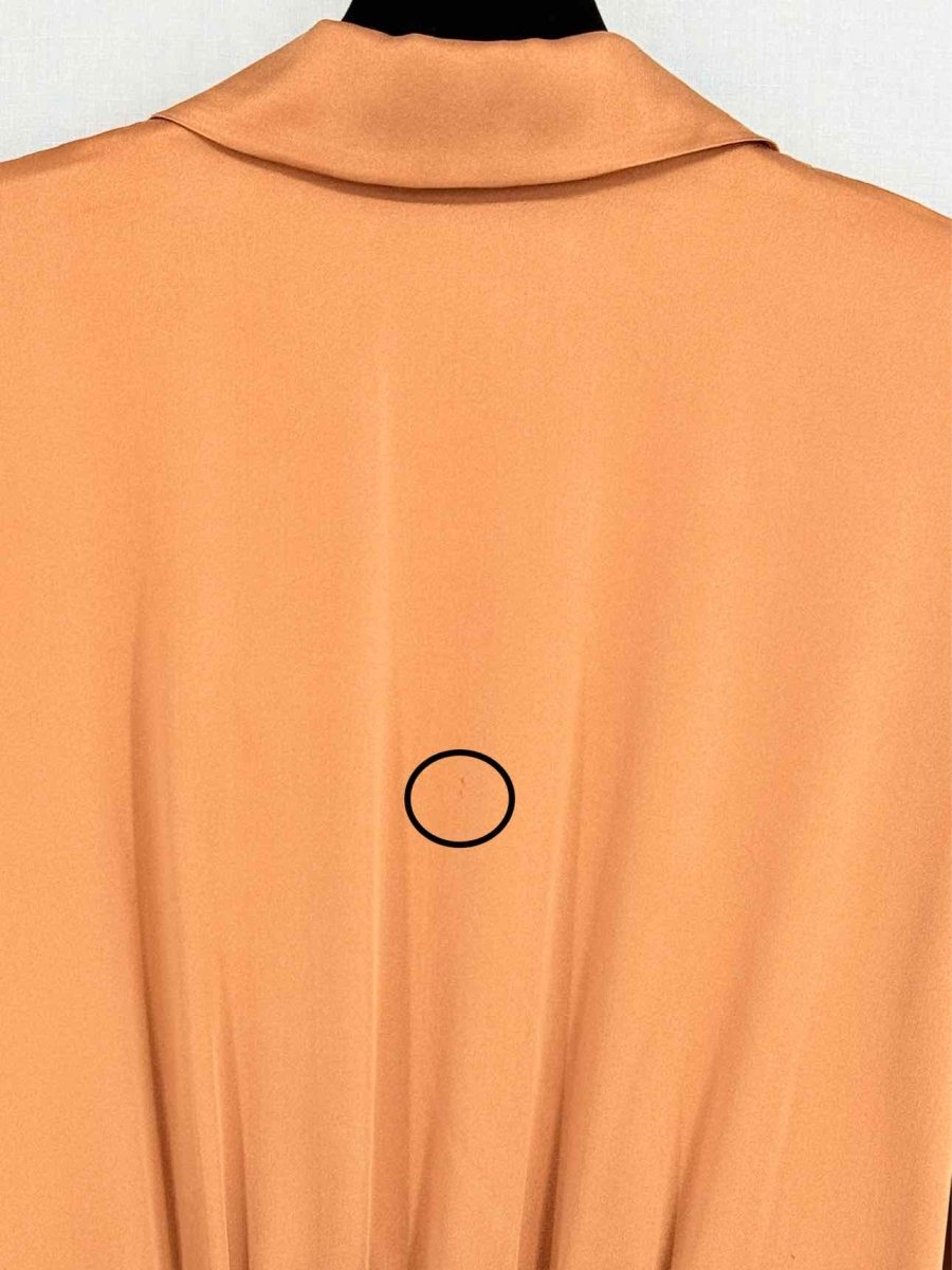 Pre - loved ZIMMERMANN Orange Ruffled Trim Size US 6 Short Dress at Reems Closet