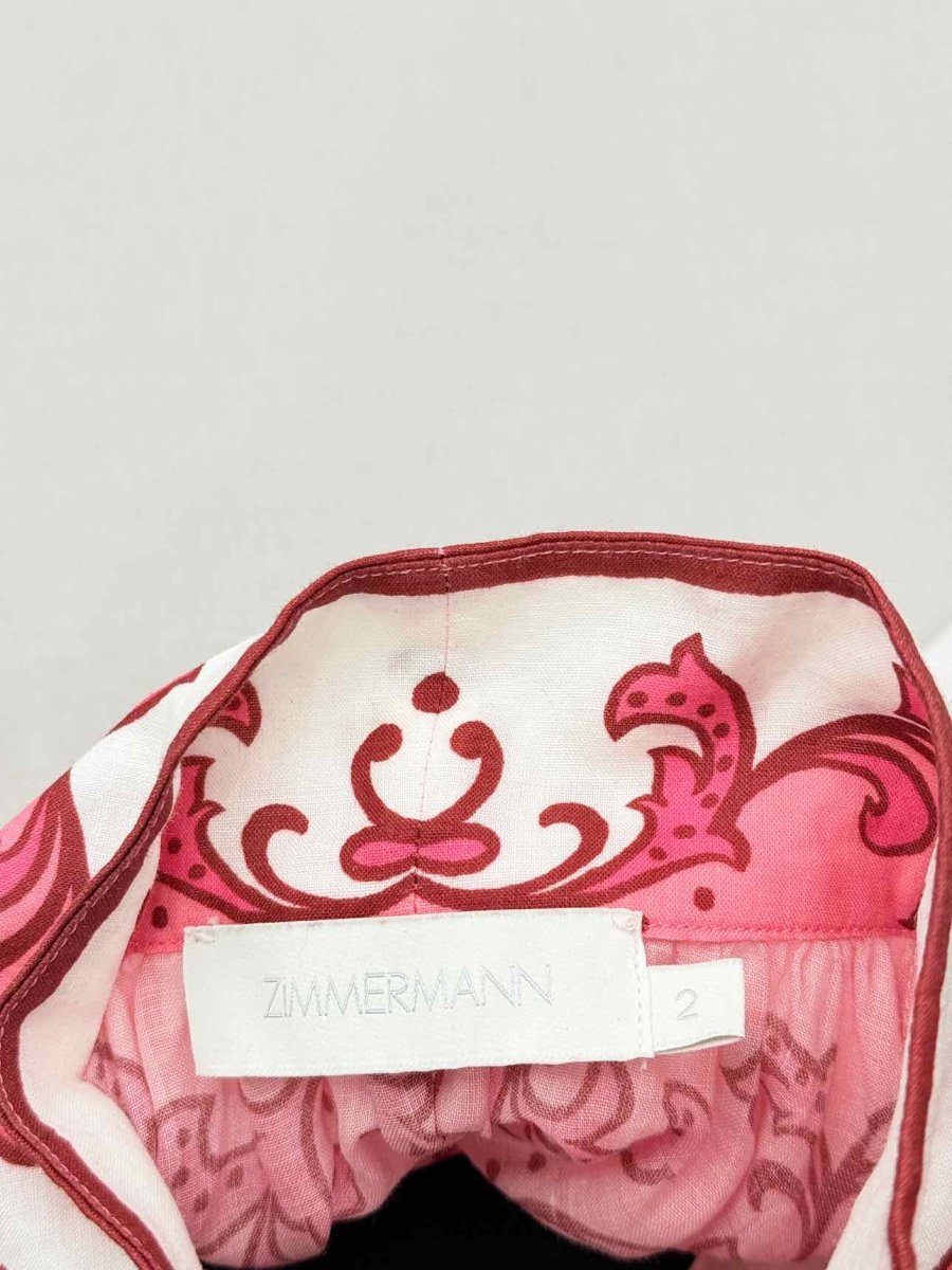 Pre-loved ZIMMERMANN Pink & White Size Medium Outfit Set at Reems Closet