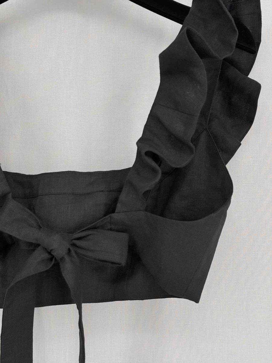 Pre-loved ZIMMERMANN Riders Frilled Black Size Small Top at Reems Closet