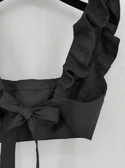 Pre-loved ZIMMERMANN Riders Frilled Black Size Small Top at Reems Closet