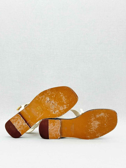 Pre - loved ZIMMERMANN Strappy Off - white Size EU 39 Sandals at Reems Closet