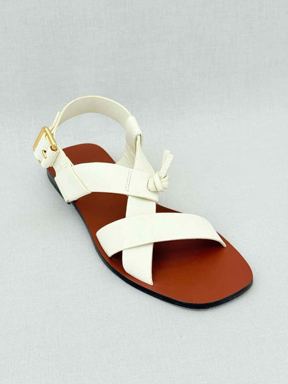 Pre - loved ZIMMERMANN Strappy Off - white Size EU 39 Sandals at Reems Closet