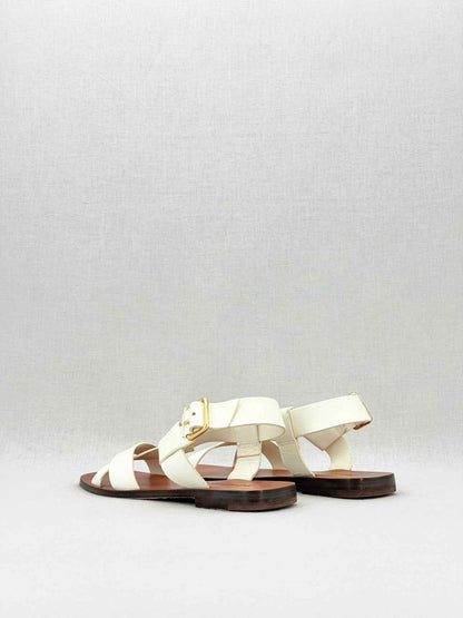 Pre - loved ZIMMERMANN Strappy Off - white Size EU 39 Sandals at Reems Closet