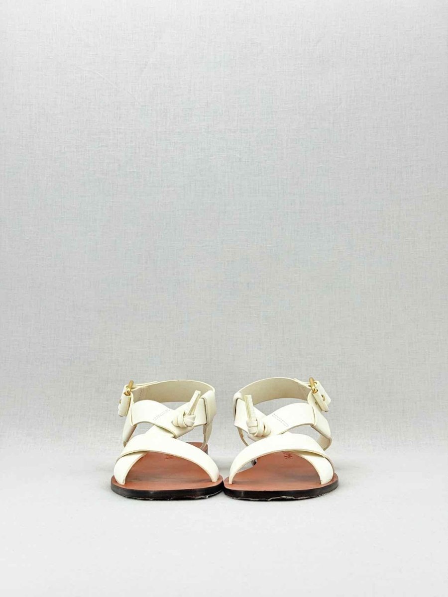 Pre - loved ZIMMERMANN Strappy Off - white Size EU 39 Sandals at Reems Closet