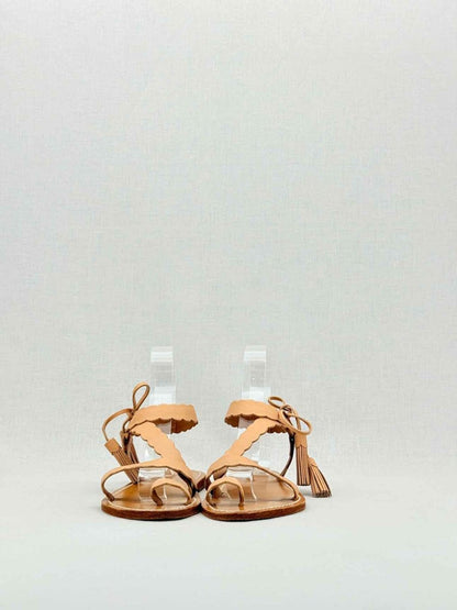 Pre - loved ZIMMERMANN Tan Size EU 37 Sandals at Reems Closet