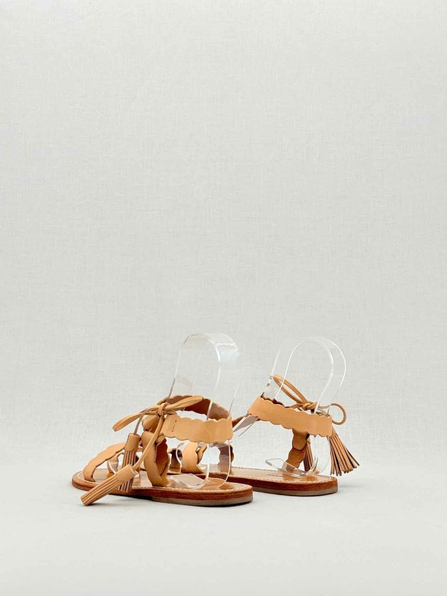 Pre - loved ZIMMERMANN Tan Size EU 37 Sandals at Reems Closet