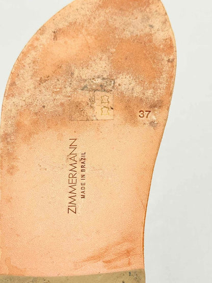 Pre - loved ZIMMERMANN Tan Size EU 37 Sandals at Reems Closet