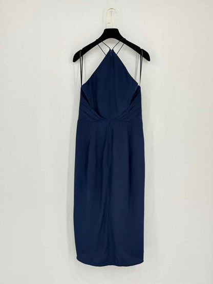 Pre-loved ZIMMERMANN Tuck Blue Size Small Knee Length Dress at Reems Closet