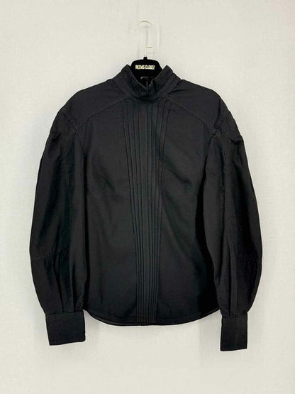 Pre-loved ZIMMERMANN Tuxedo Black Size Medium Blouse at Reems Closet