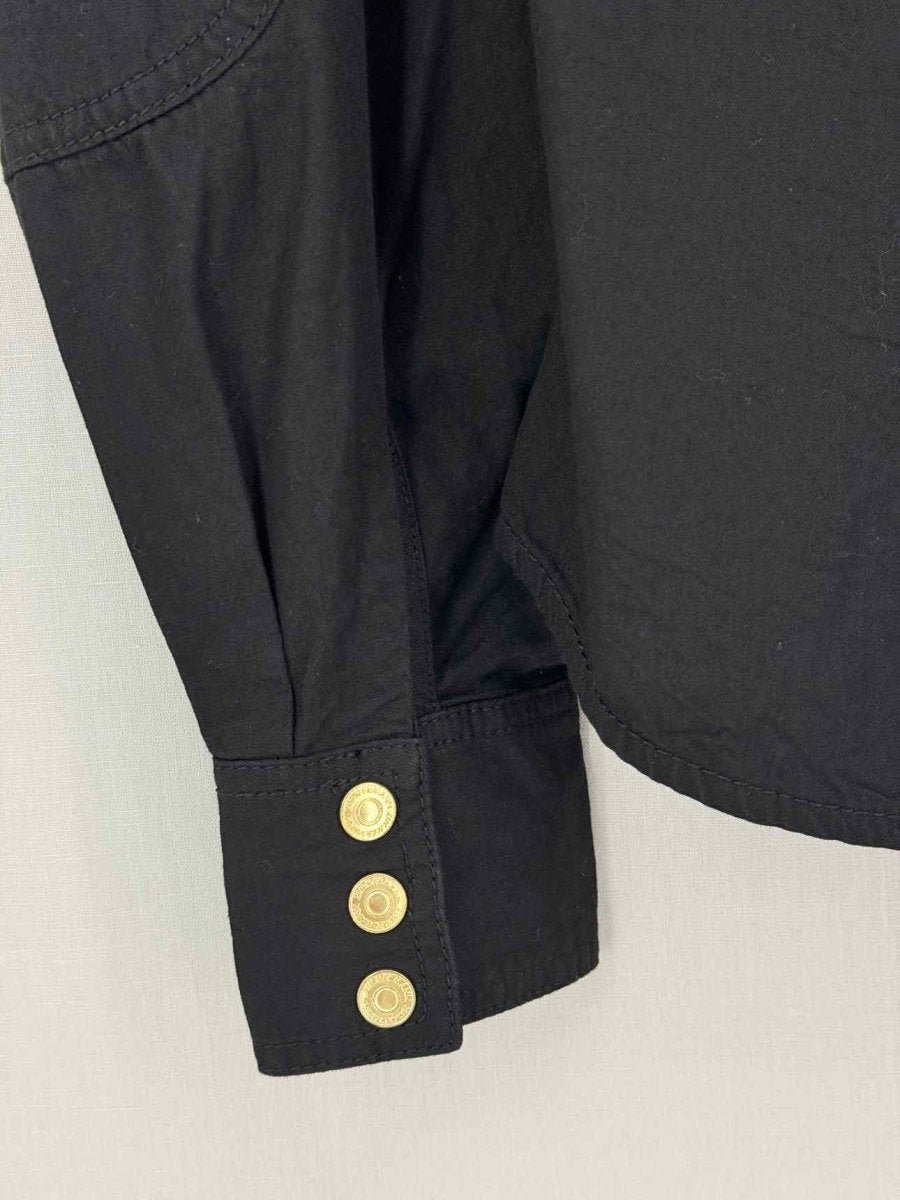 Pre-loved ZIMMERMANN Tuxedo Black Size Medium Blouse at Reems Closet