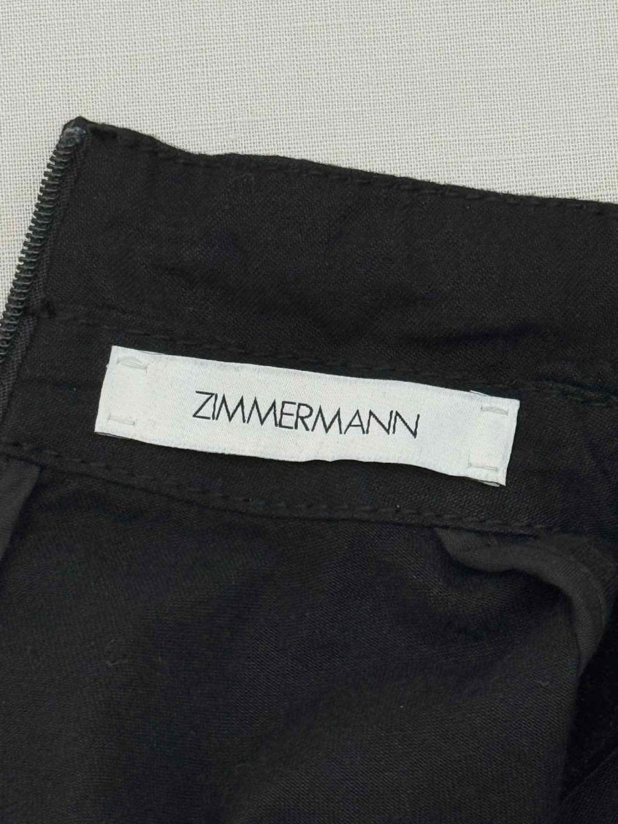 Pre-loved ZIMMERMANN Tuxedo Black Size Medium Blouse at Reems Closet