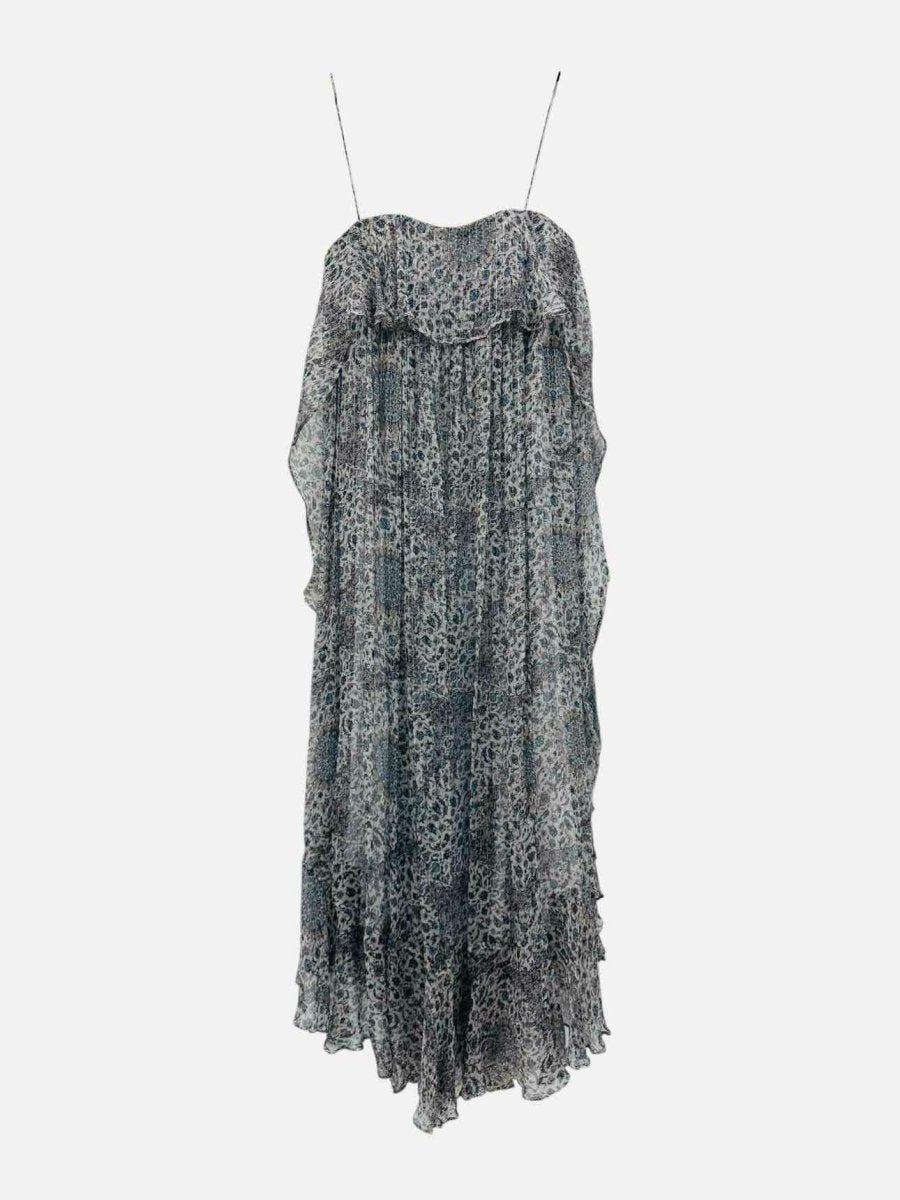 Pre - loved ZIMMERMANN White Multicolor Floral Size US 0 Long Dress at Reems Closet