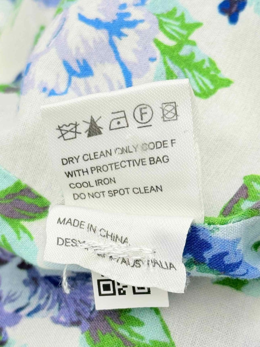 Pre - loved ZIMMERMANN White Multicolor Floral Size US 10 Pants at Reems Closet