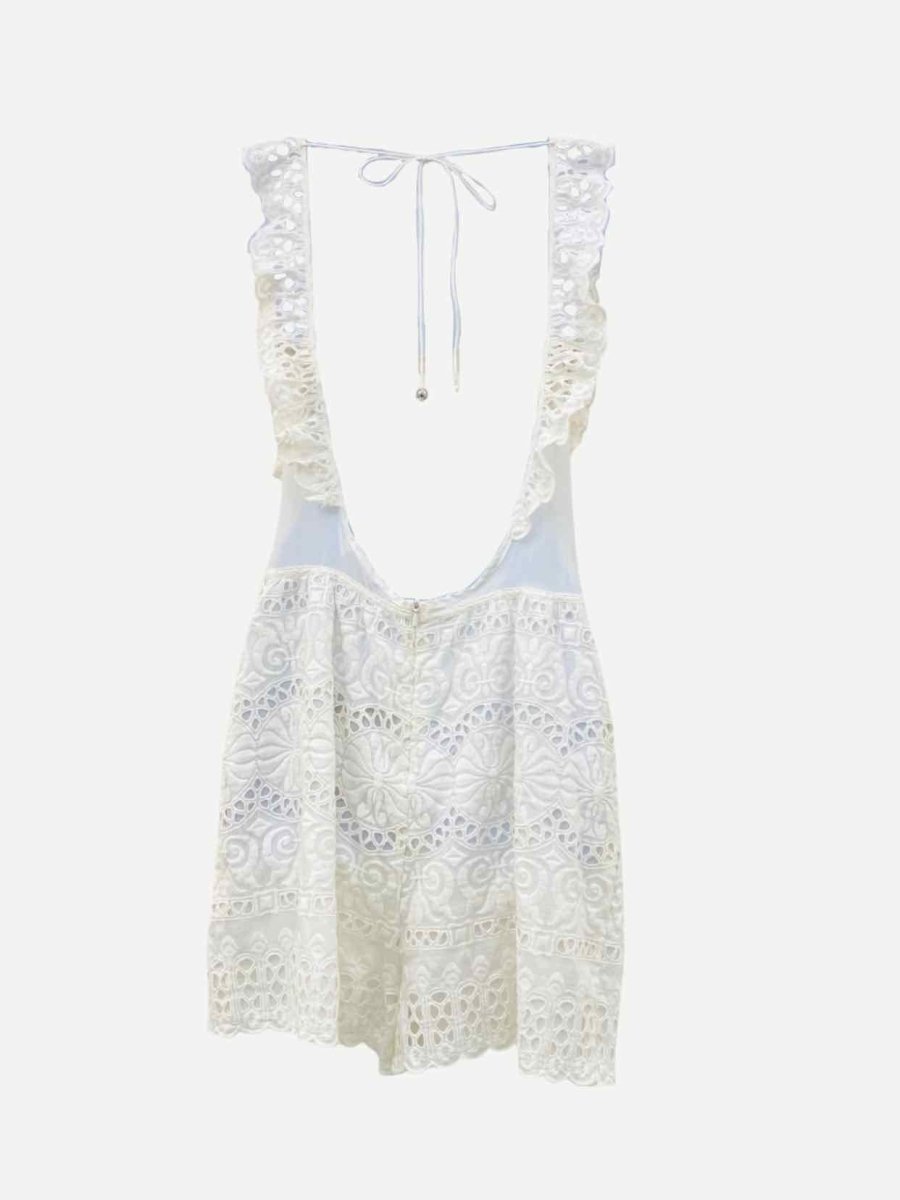 Pre-loved ZIMMERMANN White Size Small Playsuit at Reems Closet