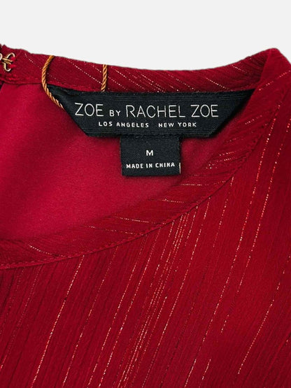 Pre-loved ZOE BY RACHEL ZOE Metallic Burgundy Cocktail Dress from Reems Closet