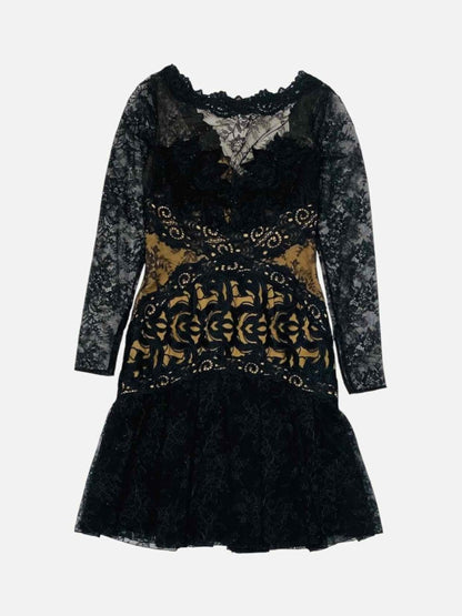 Pre - loved ZUHAIR MURAD Cocktail Dress Black Cocktail Dress at Reems Closet