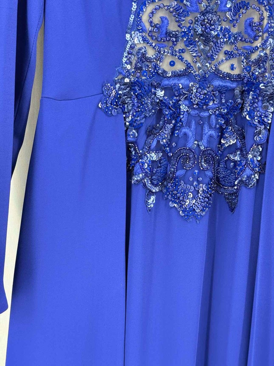 Pre-loved ZUHAIR MURAD Royal Blue Size US 10 Long Dress at Reems Closet