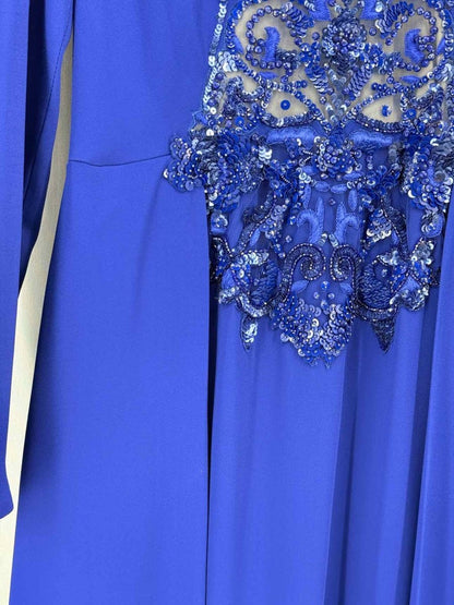 Pre-loved ZUHAIR MURAD Royal Blue Size US 10 Long Dress at Reems Closet