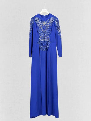 Pre-loved ZUHAIR MURAD Royal Blue Size US 10 Long Dress at Reems Closet