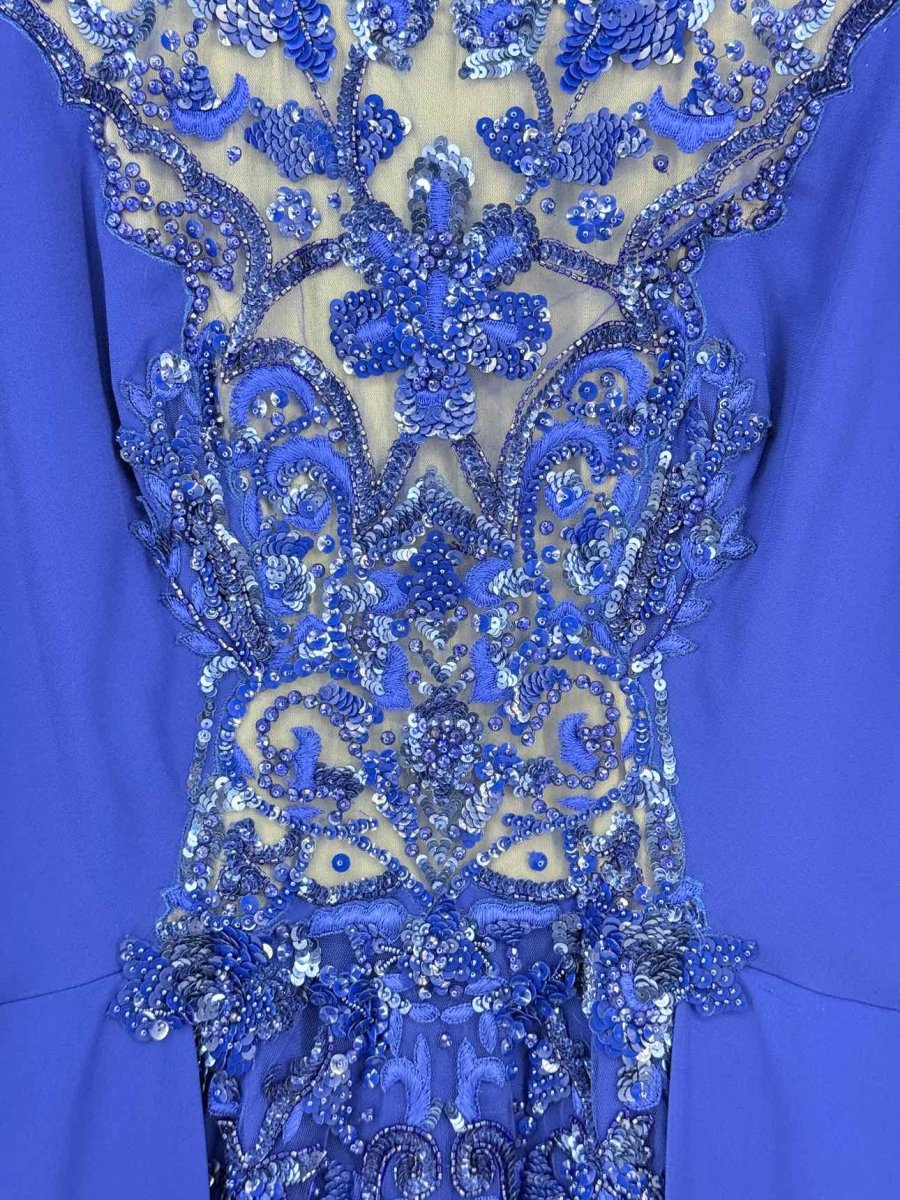 Pre-loved ZUHAIR MURAD Royal Blue Size US 10 Long Dress at Reems Closet