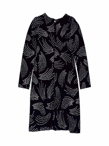 Pre - loved SAINT LAURENT Knot Waist Black Cocktail Dress at Reems Closet