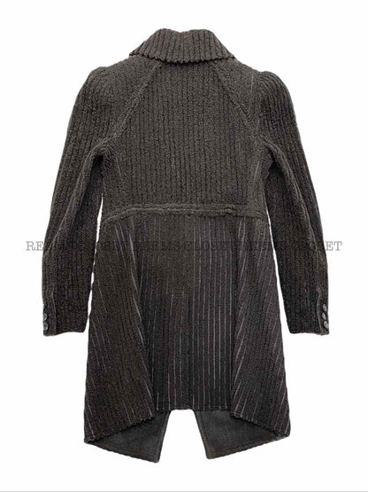 LOUIS VUITTON Double Breasted Brown Coat
