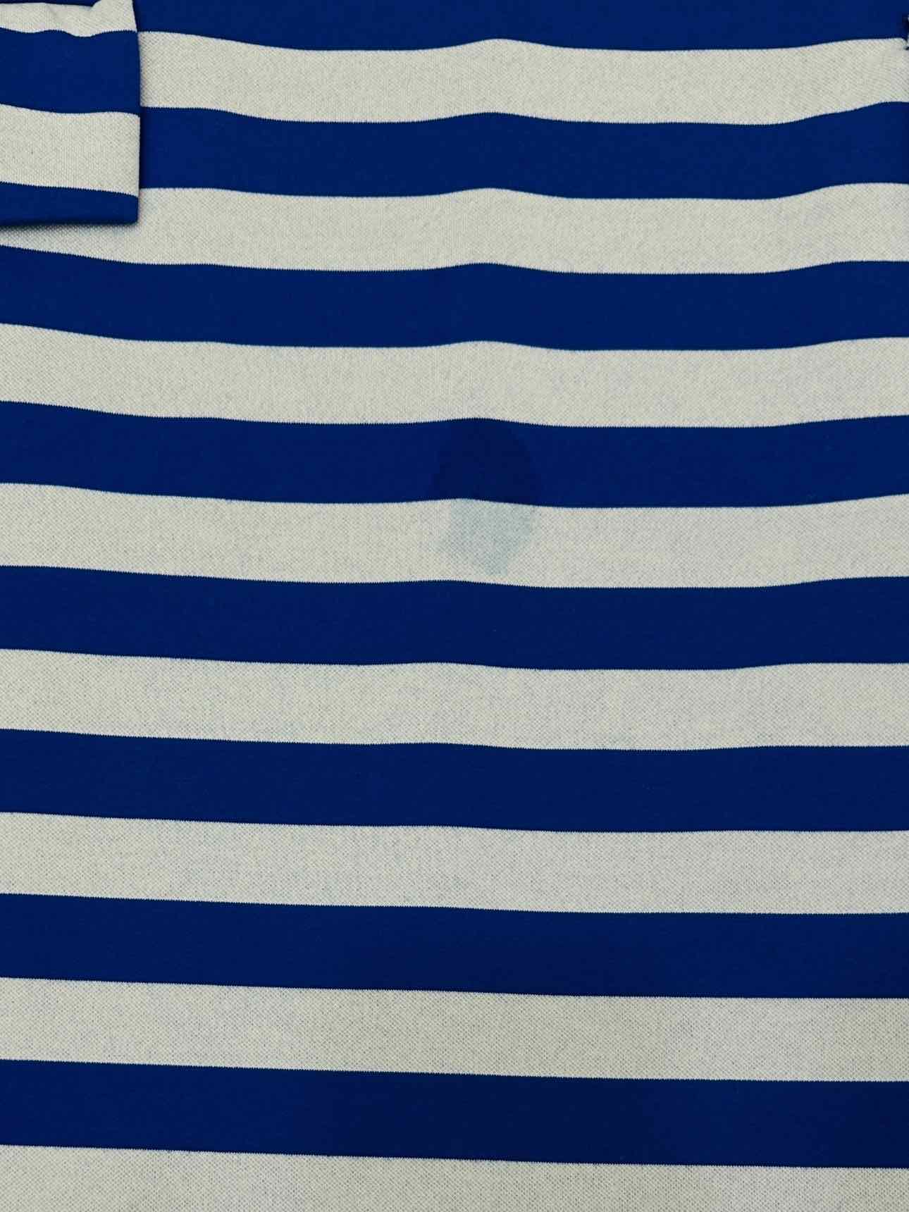 Pre - loved PATRIZIA PEPE Blue & Grey Striped Mini Dress at Reems Closet