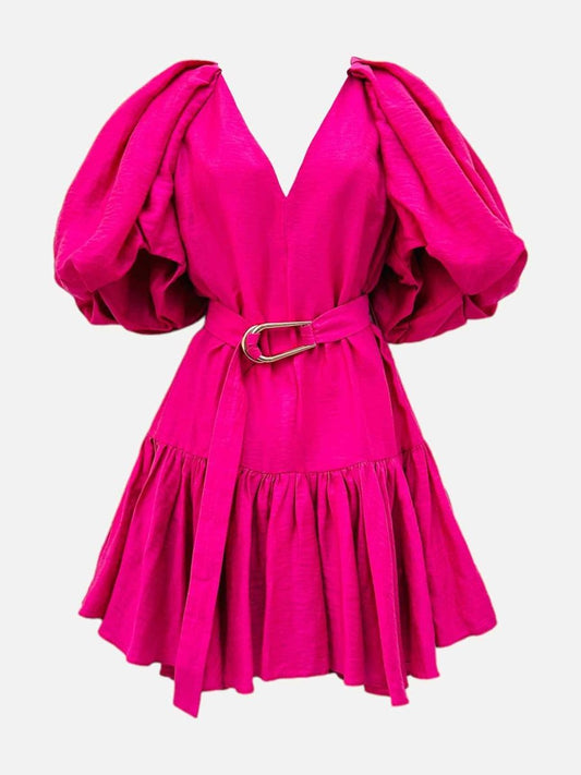 Pre-loved ACLER Pink Belted Waist Mini Dress from Reems Closet