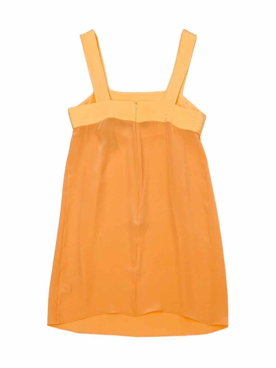 Pre-loved ANNE LEMAN A line Orange Knee Length Dress - Reems Closet