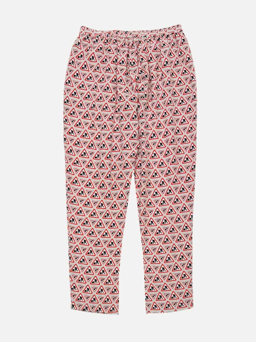 Pre-loved ANYA HINDMARCH Pyjama Grey Multicolor Printed Pants from Reems Closet