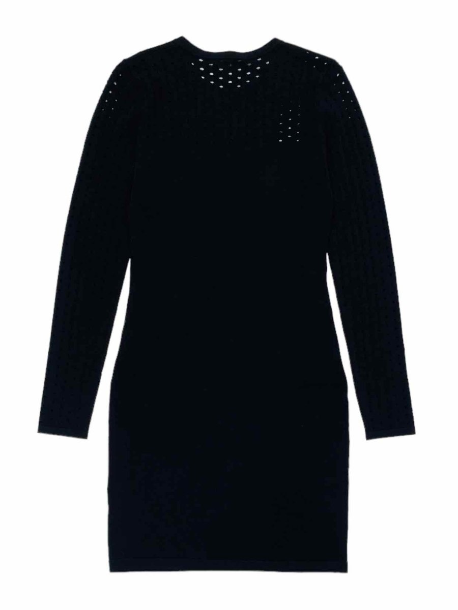 Pre-loved AUTUMN CASHMERE Black Cutout Jumper Dress - Reems Closet
