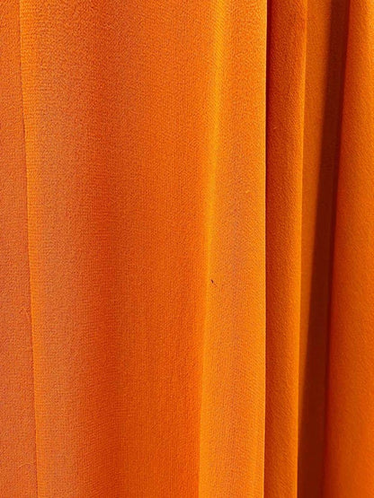 Pre-loved BADGLEY MISCHKA Orange Bead Embellished Evening Dress - Reems Closet