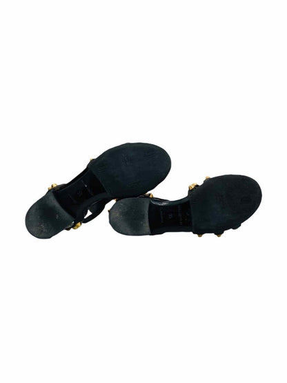 Pre-loved BALENCIAGA Arena giant Black Studded Sandals - Reems Closet