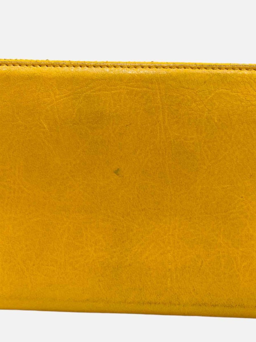 Pre-loved BALENCIAGA Classic Money RGH Yellow Continental Wallet - Reems Closet