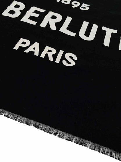 Pre-loved BERLUTI Black & White Handkerchief - Reems Closet