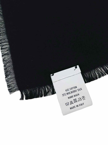 Pre-loved BERLUTI Black & White Handkerchief - Reems Closet