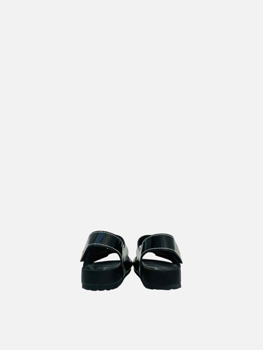 Pre-loved BIRKENSTOCK Milano Black Sandals from Reems Closet