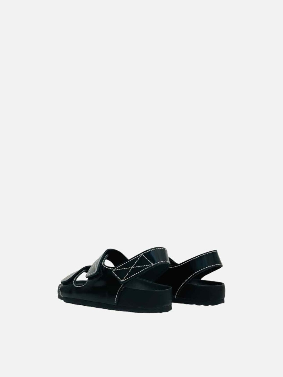 Pre-loved BIRKENSTOCK Milano Black Sandals from Reems Closet